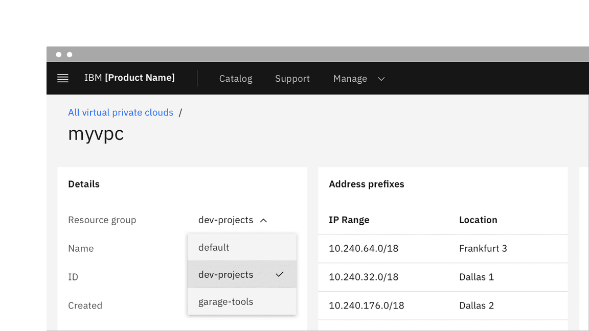 Inline dropdown with label in a dashboard.